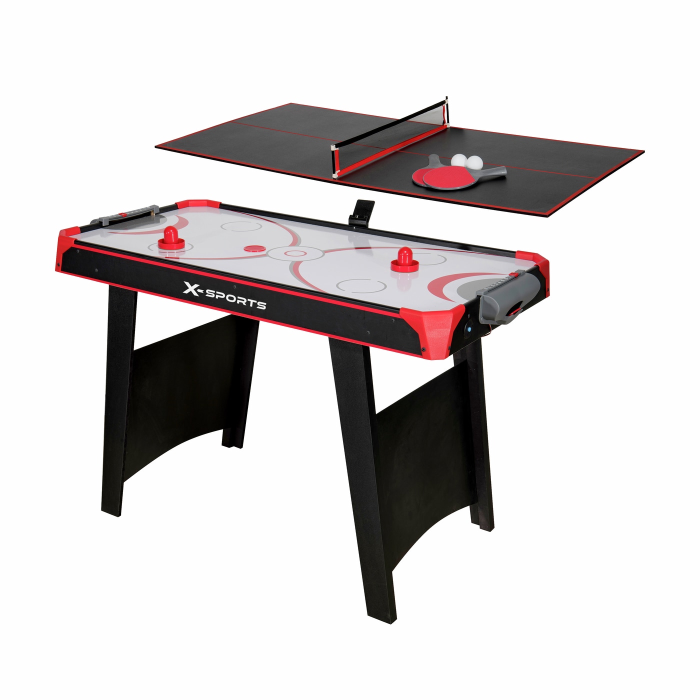  X-Sports Airhockey og bordtennis spillebord